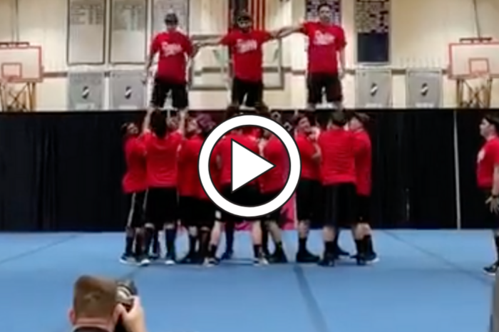 Cheer Dads Nail Perfect Routine at Daughters’ Competition