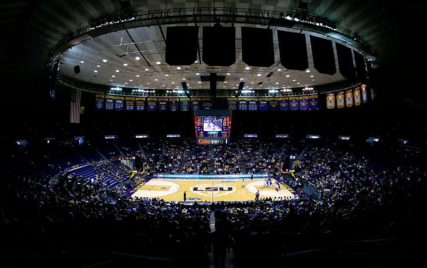 The Pete Maravich Assembly Center, named after LSU legend Pistol Pete Maravich.
