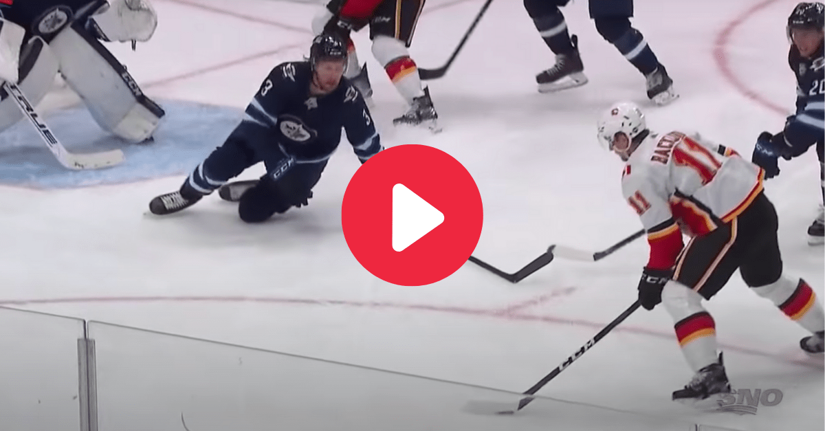 Winnipeg's Tucker Poolman Blocks Puck With His Face v ...