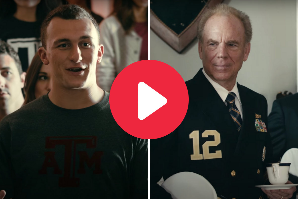 Johnny Manziel Rooms With Roger Staubach in Heisman House Commercial