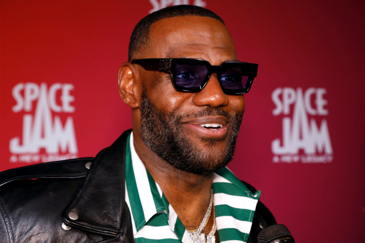LeBron James at the premier of space Jam 2.