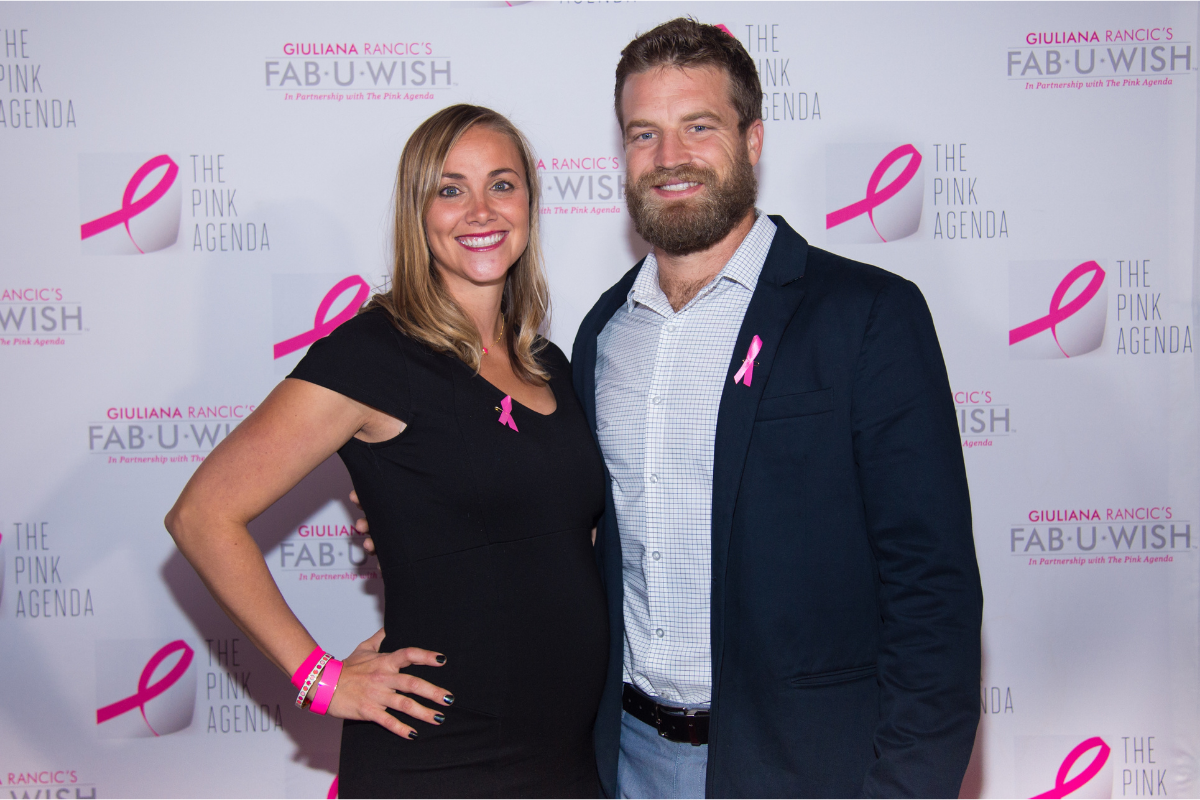 Former NFL players Ryan Fitzpatrick and Andrew Whitworth sit on the News  Photo - Getty Images