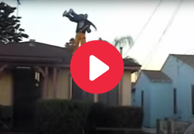 Backyard Wrestlers Attempt Piledriver Off Roof, And It Ends Horribly