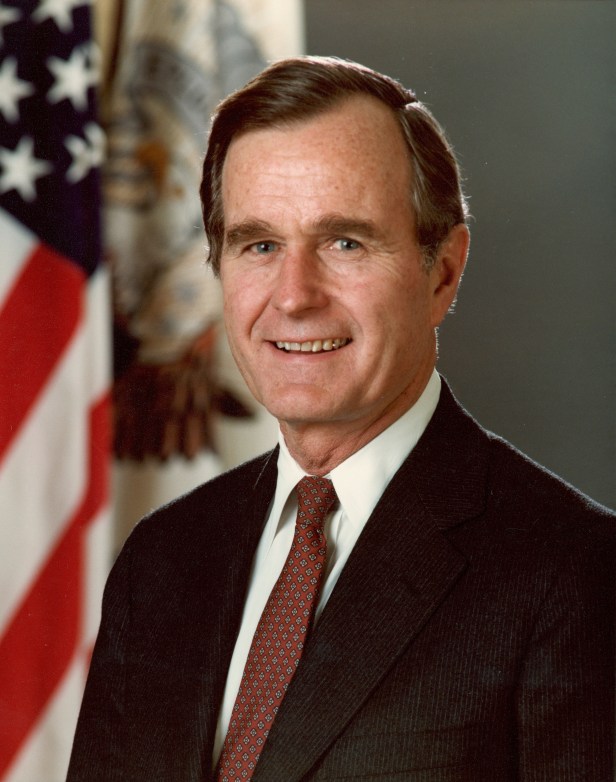 Portrait of George HW Bush