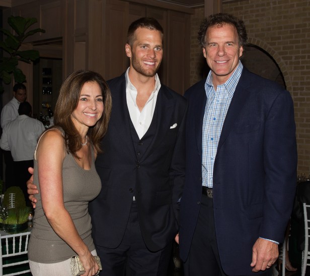 Ray Childress With Tom Brady