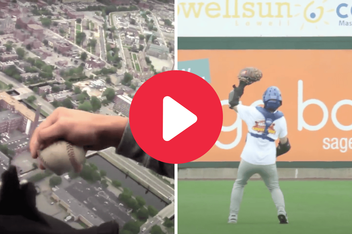 The World's Highest Baseball Catch Fell 1,000 Feet from a Helicopter