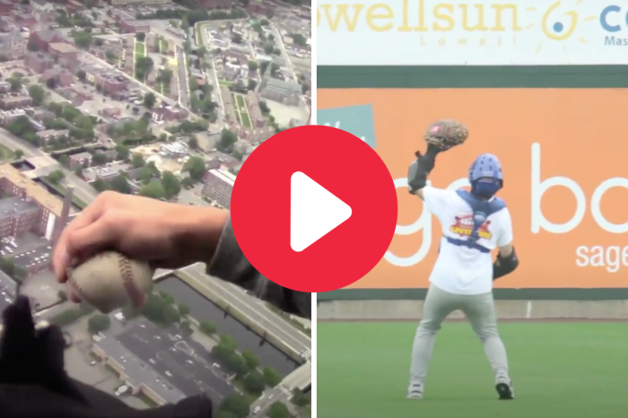 The World’s Highest Baseball Catch Fell 1,000 Feet from a Helicopter