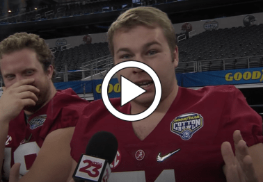 Alabama Player Nails Nick Saban Impression, And His Teammate Can't Stop Laughing
