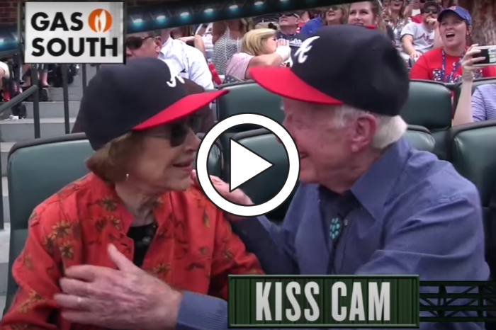 President Jimmy Carter Smooching on “Kiss Cam” Never Gets Old