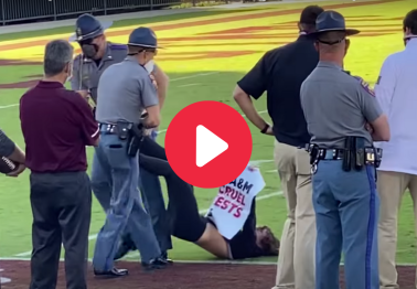 PETA Protestor Tackled, Dragged Off Field at SEC Game