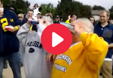 Shotgunning Grandmas Chug Beer Against Each Other Like Pros