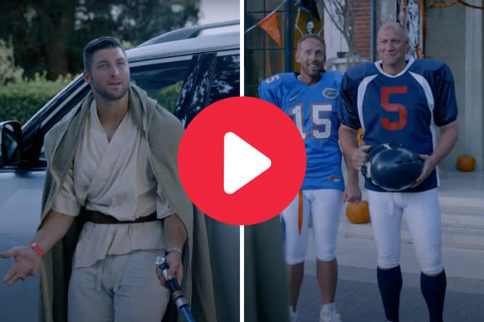 Tim Tebow’s Hilarious Halloween Commercial Brought Out the Ghosts of His Past