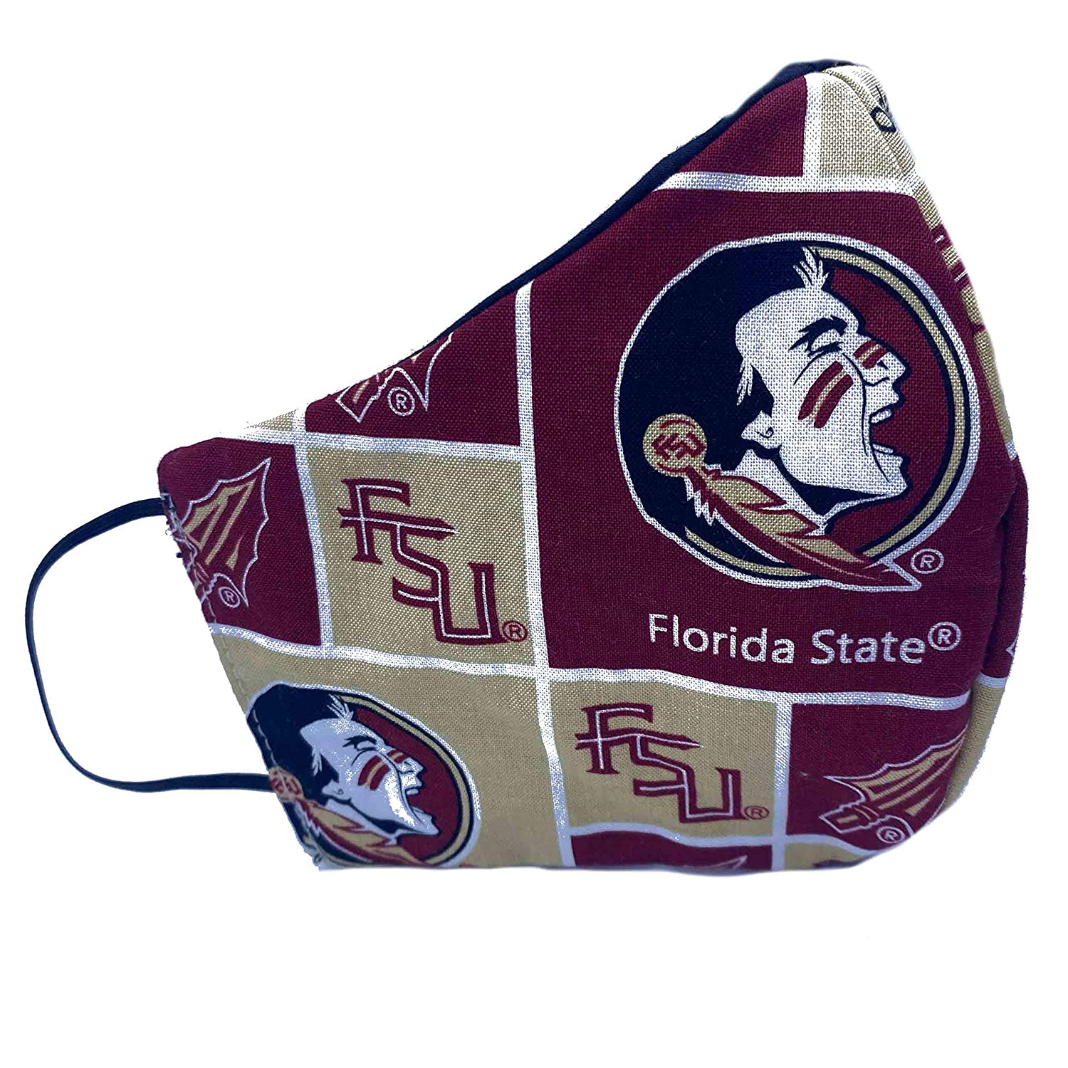 The Seminoles FSU Florida State University Face Mask 100% Cotton High Quality Mouth and Nose Cover