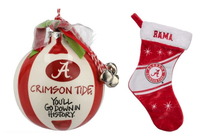 Go All Out This Christmas With Alabama Crimson Tide Ornaments and More