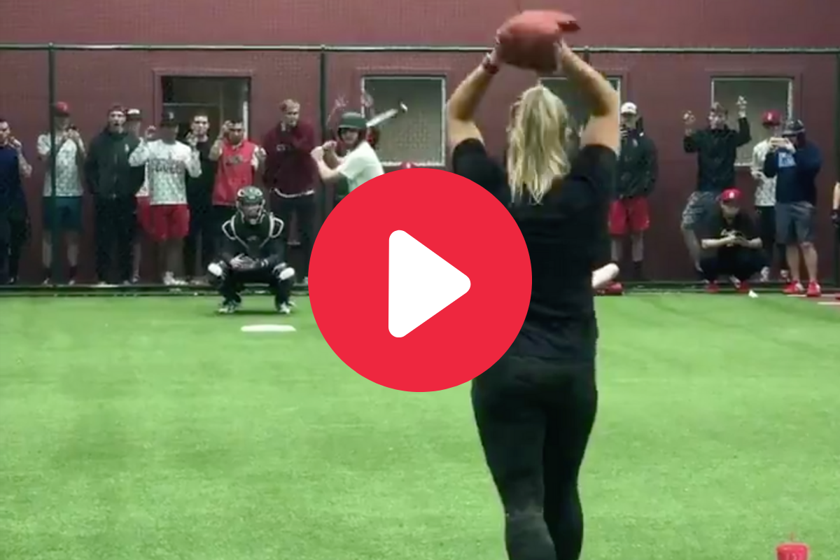 Olympic Softball Pitcher Makes Baseball Players Look Silly