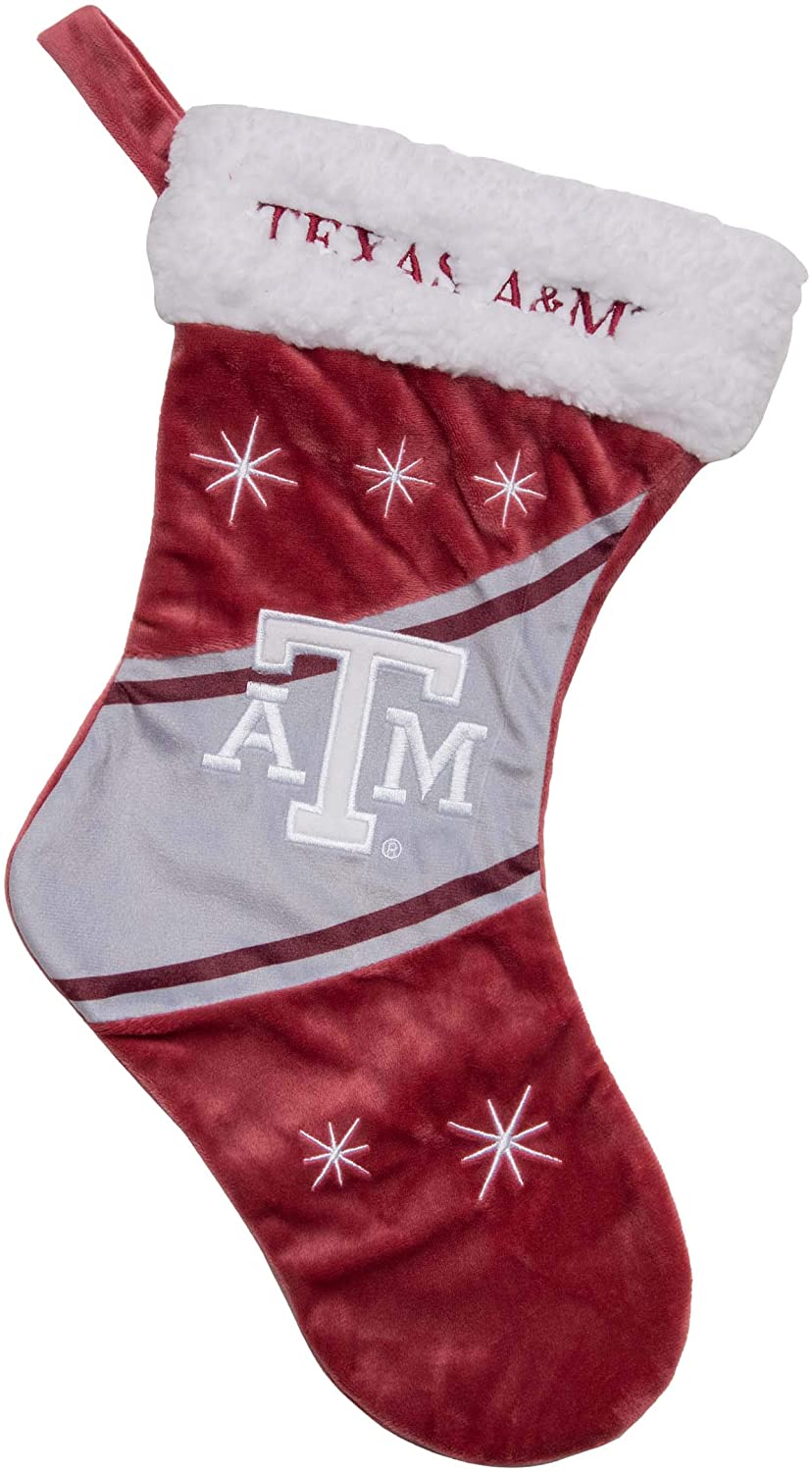 FOCO NCAA Texas A&M Aggies Team Logo High End Holiday StockingTeam Logo High End Holiday Stocking, Team Color, One Size (S10NC19HE)