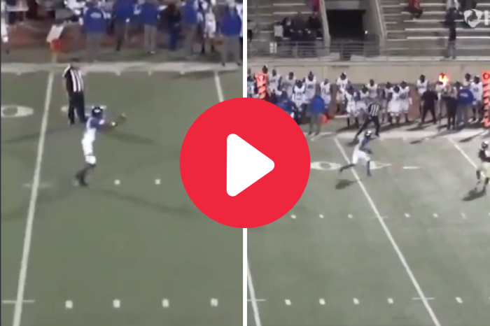 HS Punter Catches His Own Punt for Accidental Trick Play
