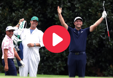 Jon Rahm's Incredible Pond-Skipping Hole-In-One at Augusta is Still Insane