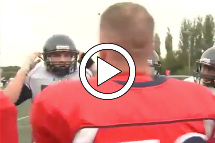 Military Dad Surprises Football Son By Dressing in Opponent’s Uniform