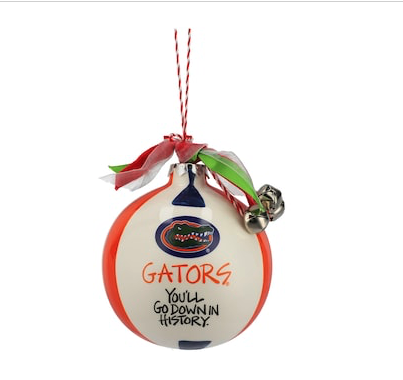 Florida Gators Ceramic Team Ball Ornament
