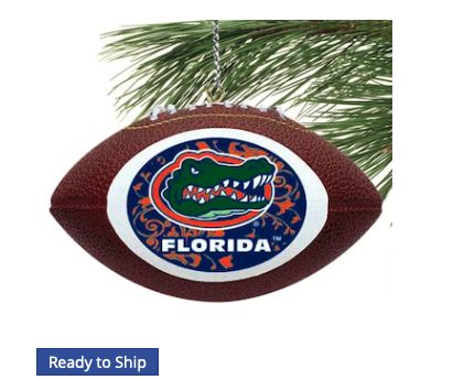 Florida Gators Replica Football Ornament
