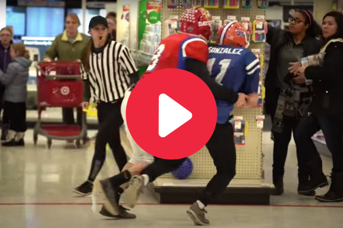 Random Dudes Play Tackle Football in Target, And Stun Shoppers