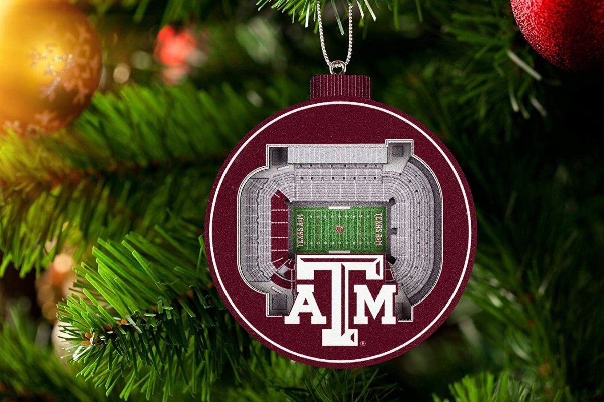 NCAA Texas A&M Aggies Art Glass Picture Frame Ornament