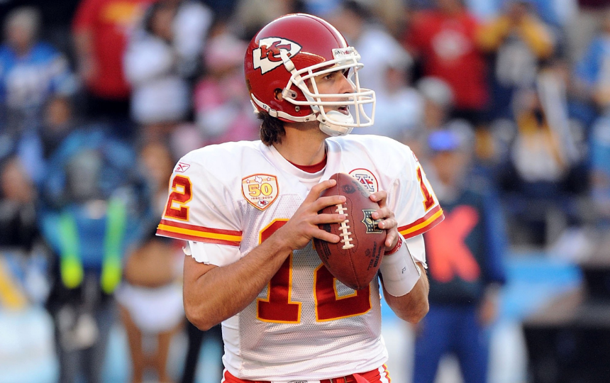 Kansas City Chiefs QB Brodie Croyle drops back to pass against the San Diego Chargers.