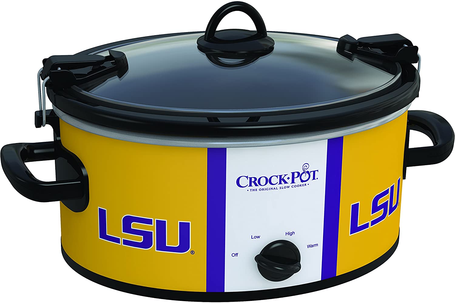 Crock-Pot Louisiana State Tigers Collegiate 6-Quart Cook & Carry Slow Cooker