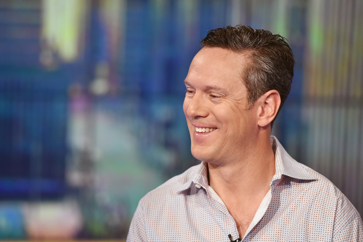 For NFL quarterback Drew Bledsoe smiles while appearing on the Fox Business Network With Melissa Francis.