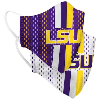 LSU Tigers Colosseum Adult Woven Face Covering 2-Pack