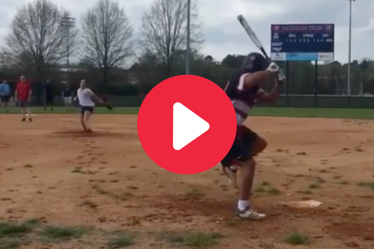 Softball Pitcher Embarrasses Her Cocky Boyfriend With Strikeout