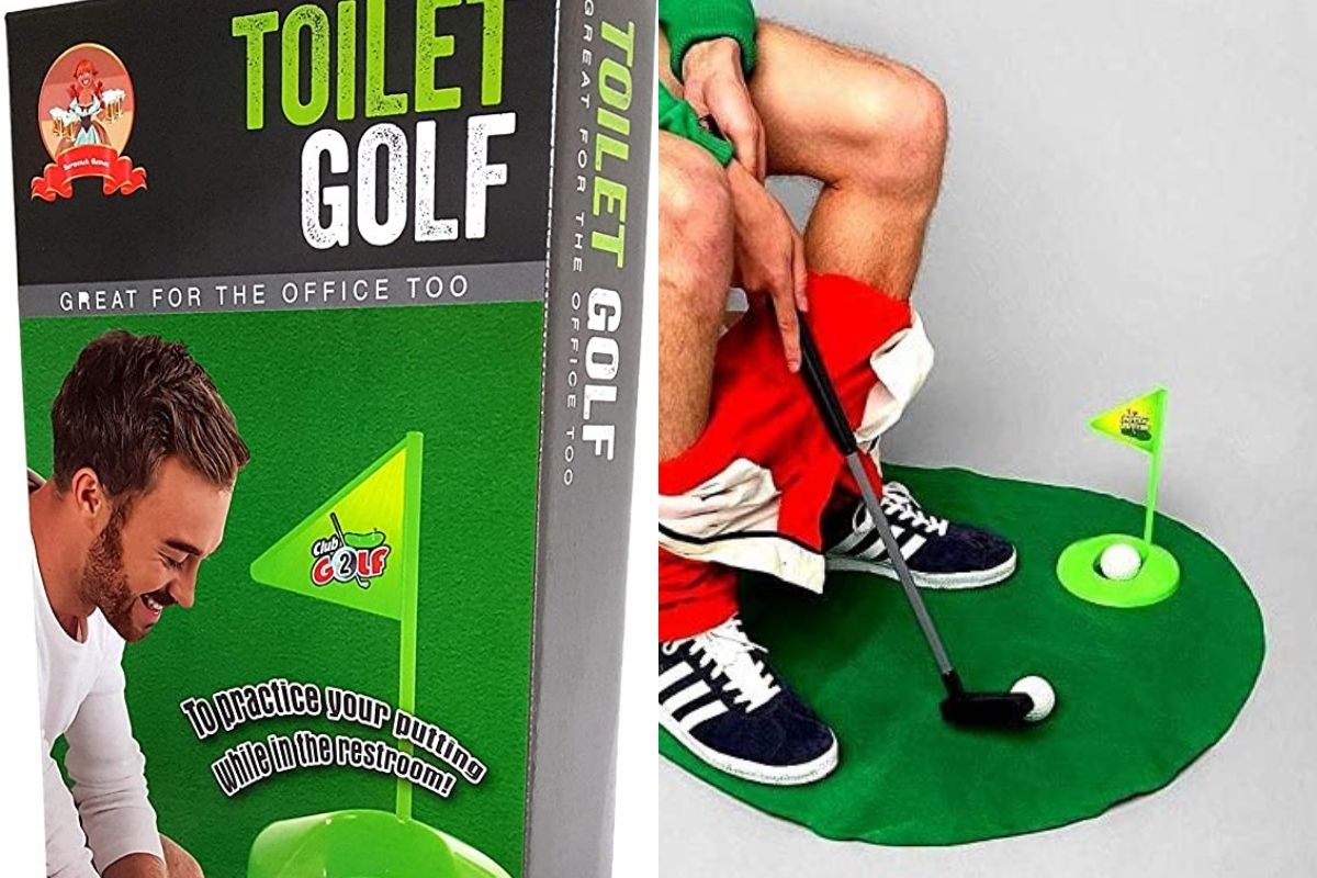 Golf on promo toilet