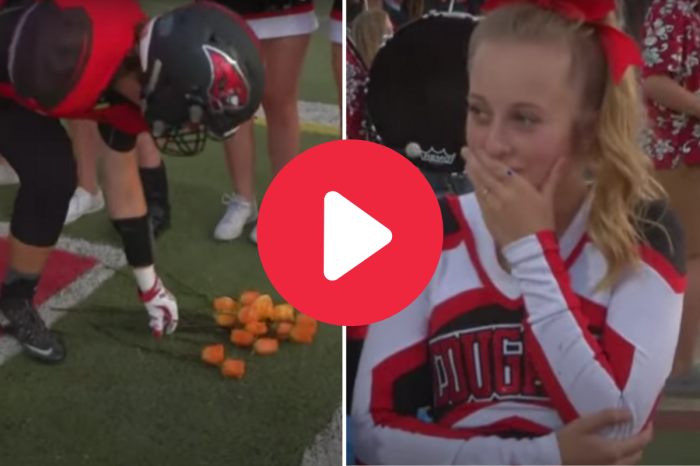HS Team Surprises Cheerleader With Roses After Her Leukemia Diagnosis