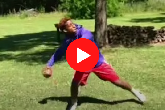HS Football Player Catches His Own 40-Yard Hail Mary
