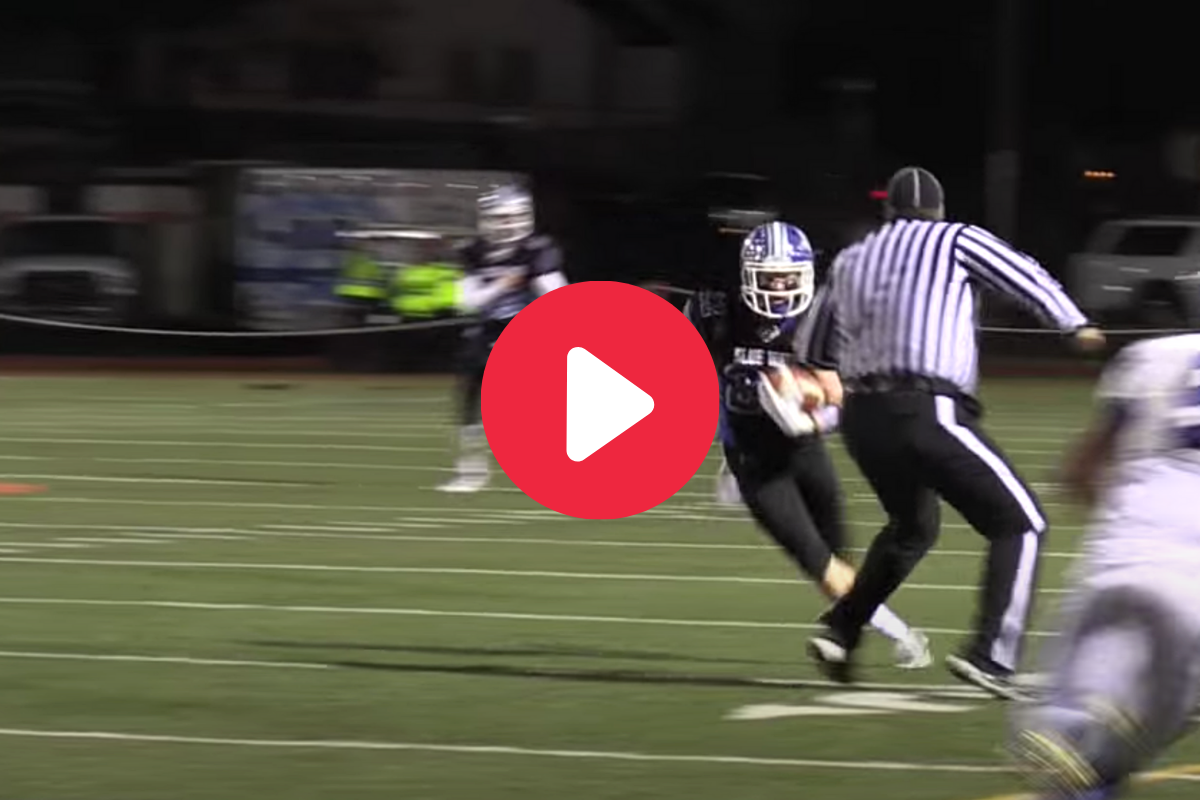 HS Referee Accidentally Lays Monster Hit, Causes Bizarre Fumble - FanBuzz