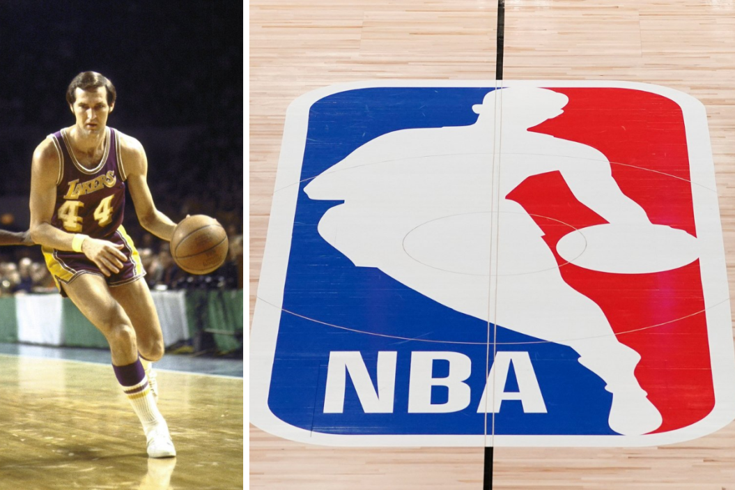 Jerry West's dribbling photo became the NBA's logo.
