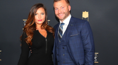 Sean McVay and his fiancee Veronika Khomyn at the 2018 NFL Honors.