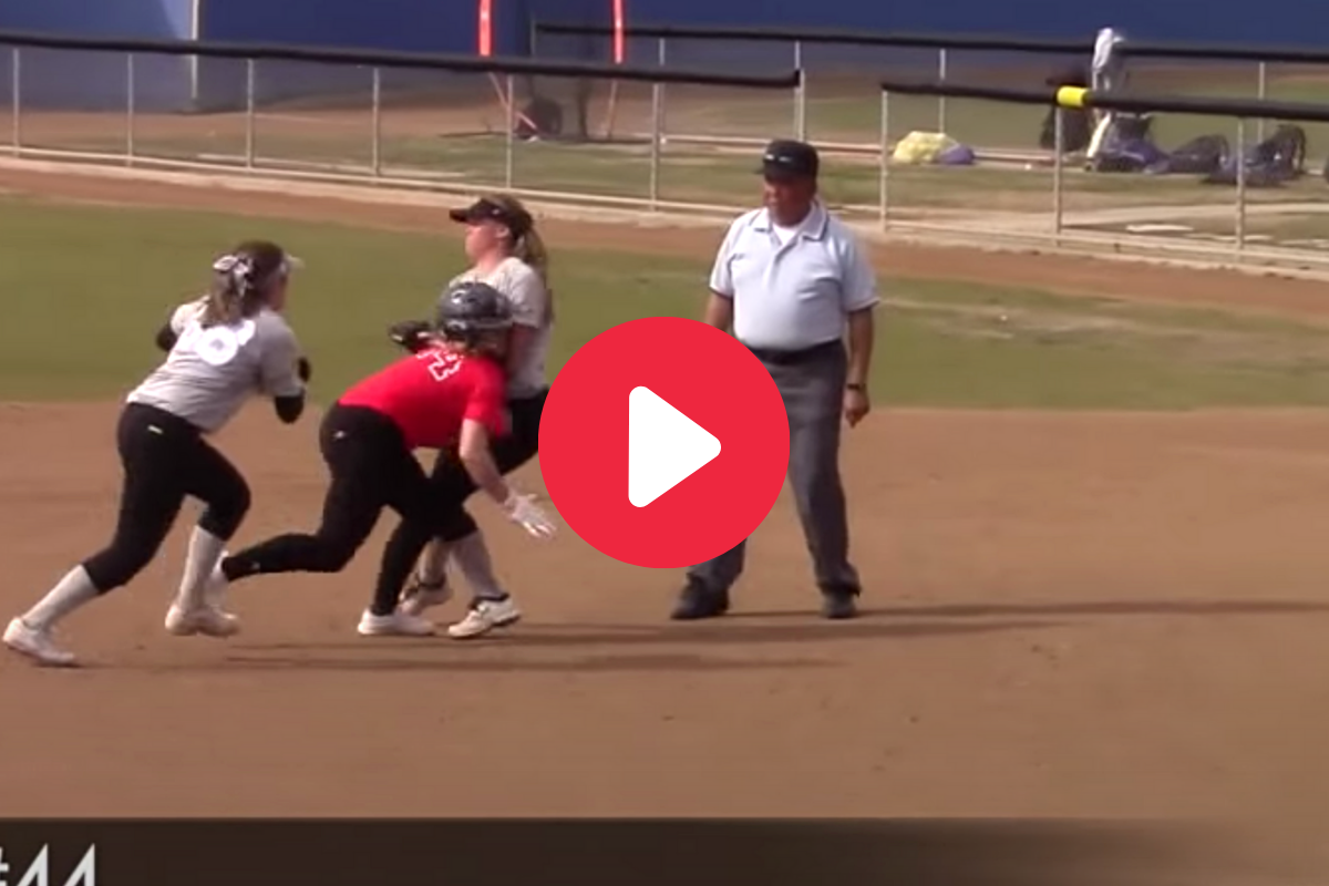 Softball Coach Ejected After Controversial Pickle Call