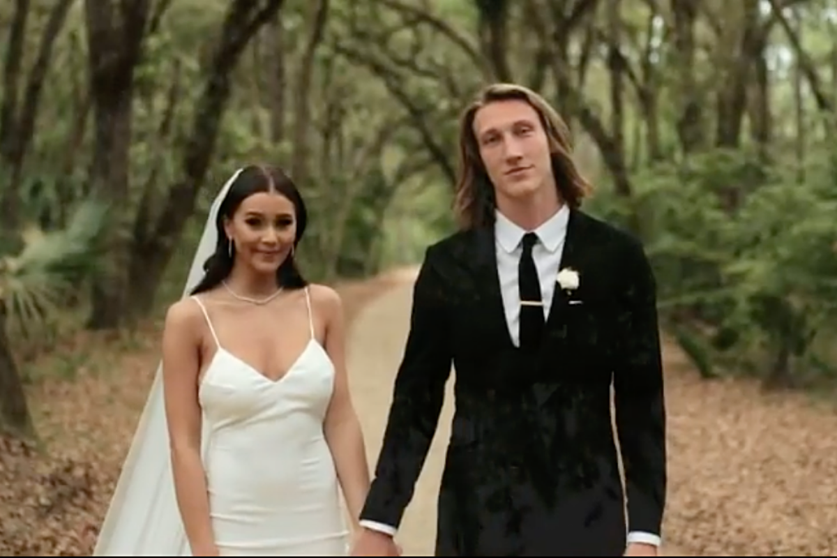 Trevor Lawrence Wife Who Is Marissa Mowry Wedding Photos Nfl Draft Fanbuzz