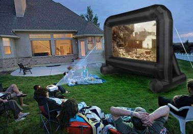 This $160 Inflatable Movie Screen Takes Backyard Watch Parties to the Next Level