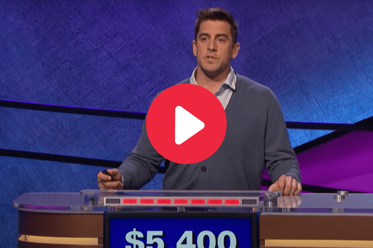 Aaron Rodgers Dominates Category on “Celebrity Jeopardy!”
