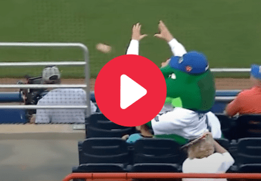 Florida Mascot Saves Boy From Foul Ball With His Head