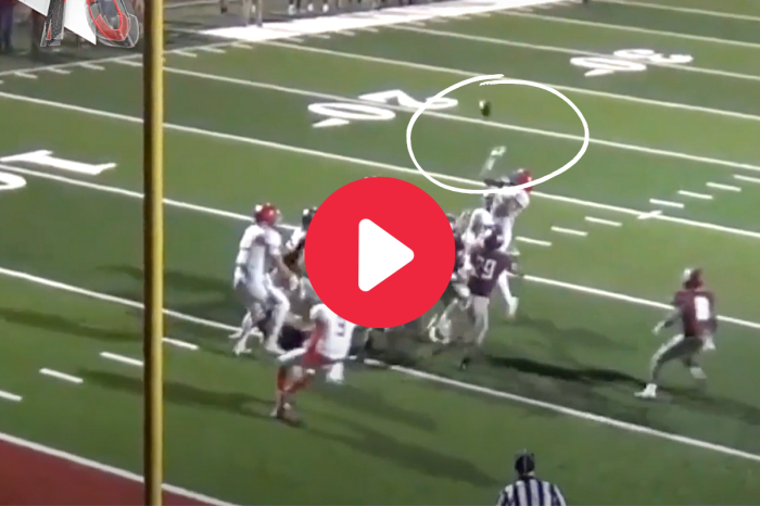 HS Player Swats Ball to Teammate for Unlikely Hail Mary TD