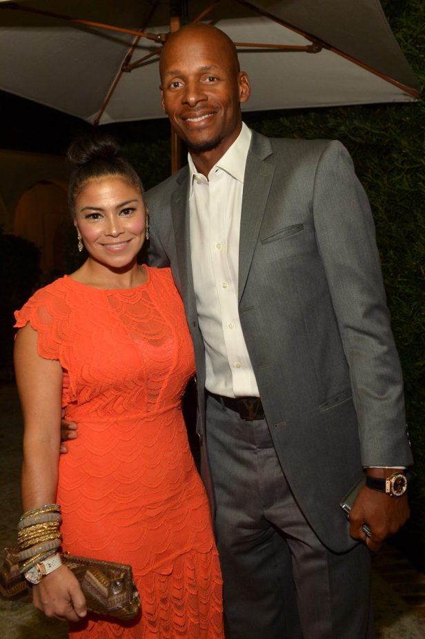 Shannon Walker Williams and Ray Allen attend Haute Living 10th Year Anniversary Party on December 6, 2014.