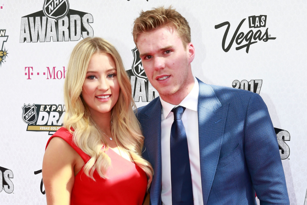 Connor McDavid and girlfriend Lauren Kyle at the 2017 NHL Awards