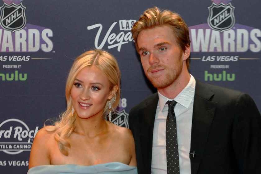Connor McDavid and girlfriend Lauren Kyle at the 2018 NHL Awards
