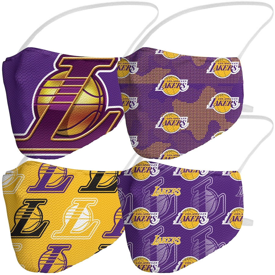 Los Angeles Lakers Fanatics Branded Adult Variety Face Covering 4-Pack