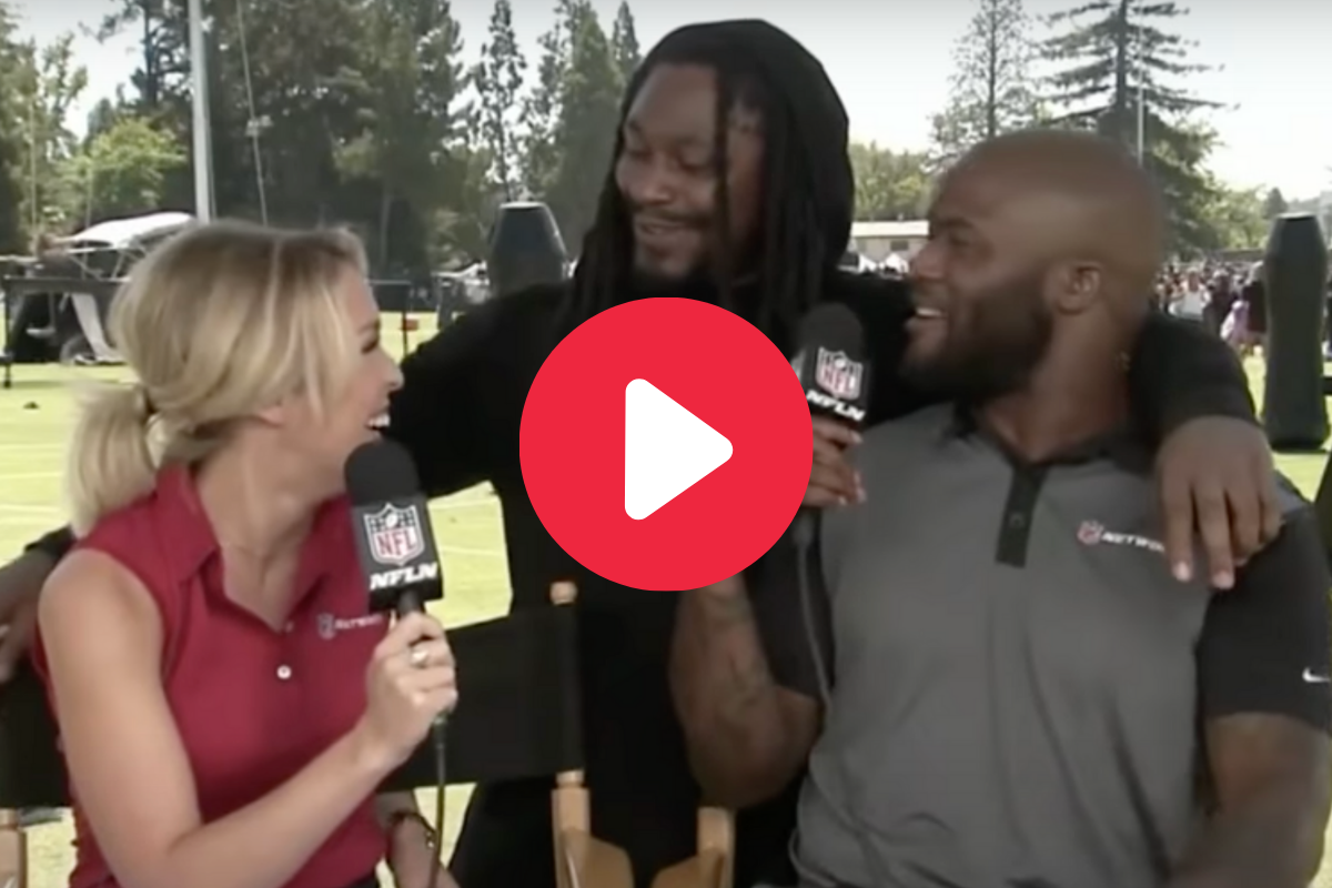 Marshawn Lynch Asks Reporter on Date During Live Interview