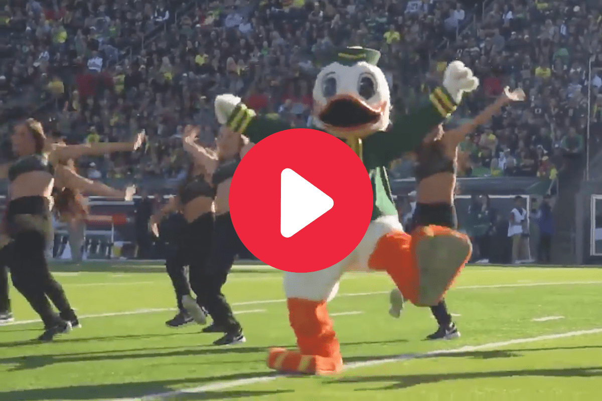 Oregon Mascot’s Viral Dance Routine Made Everyone Go Wild